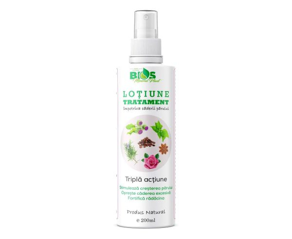 Loțiune tratament împotriva căderii părului, 200ml, BIOS Mineral Plant [1]