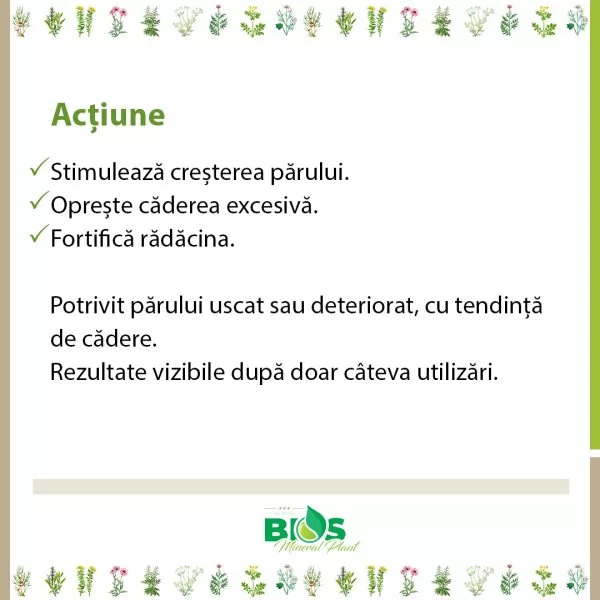 Loțiune tratament împotriva căderii părului, cu niacinamide, Clear and Healthy, 200ml, BIOS Mineral Plant [3]