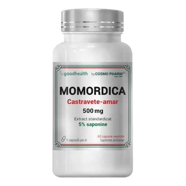 Momordica/ Castravete-amar 500mg, 60 capsule, Cosmopharm [1]