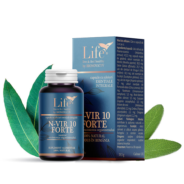 N-Vir 10 Forte 30 capsule cu uleiuri esentiale, Bionovativ [1]