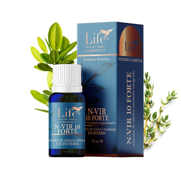 N-VIR 10 Forte, combinatie de uleiuri esentiale 10ml uz intern, Bionovativ [1]