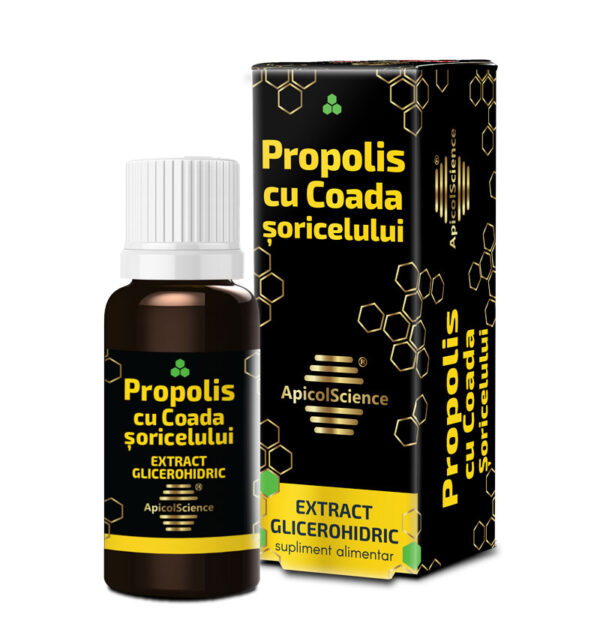 Propolis cu Coada șoricelului extract glicerohidric 30ml, ApicolScience [1]