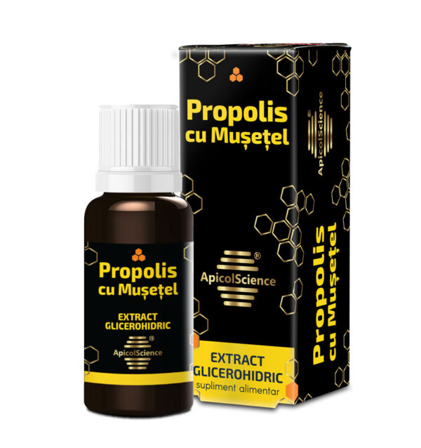 Propolis cu Mușețel extract glicerohidric 30ml, ApicolScience [1]