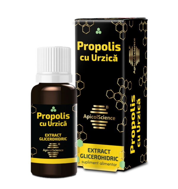 Propolis cu Urzică extract glicerohidric 30ml, ApicolScience [1]