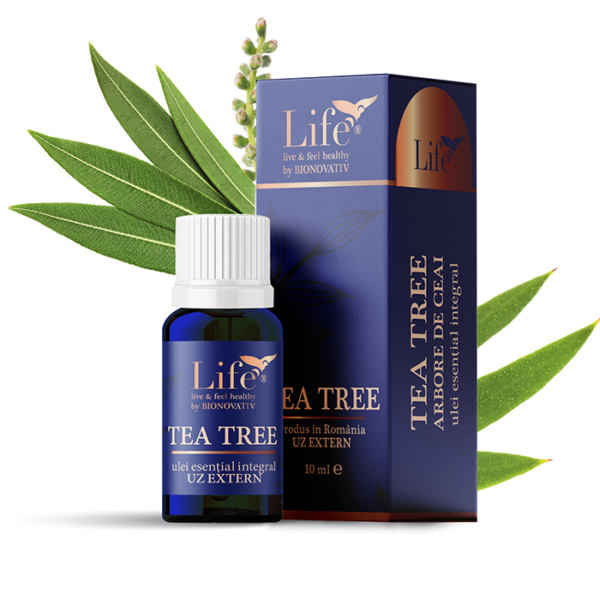 Tea Tree (Arbore de Ceai) ulei esential integral 10ml uz extern, Bionovativ [1]