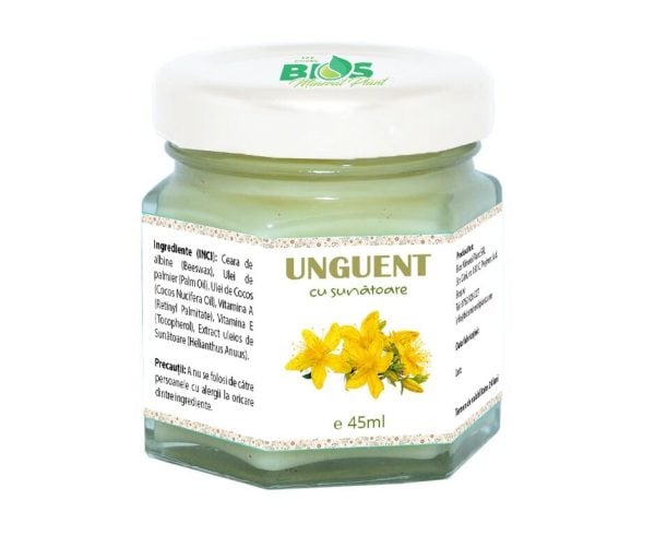 Unguent cu sunătoare 100% natural, 45ml, BIOS Mineral Plant [1]