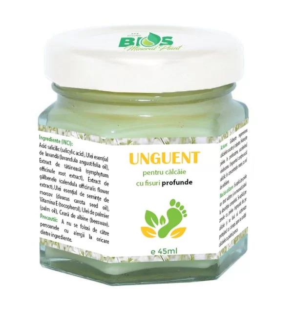 Unguent pentru călcâie cu fisuri profunde, 45ml, BIOS Mineral Plant [1]