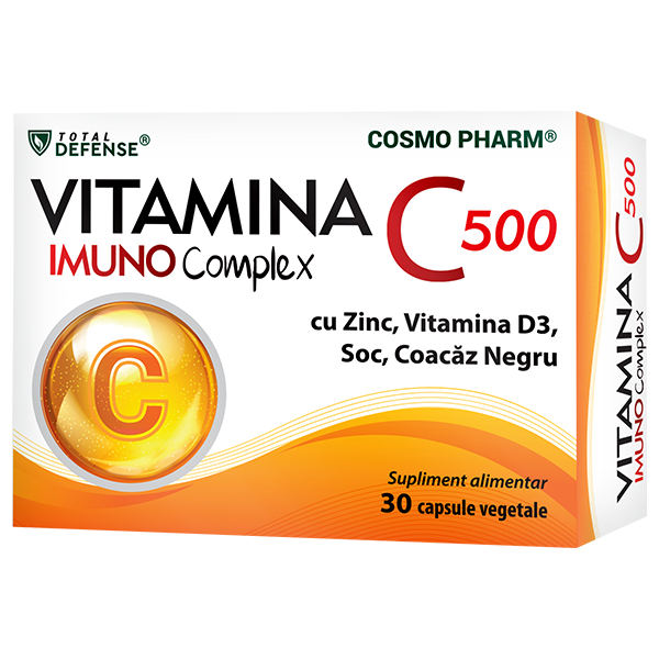 Vitamina C 500 Imuno Complex 30 capsule, Cosmopharm [1]