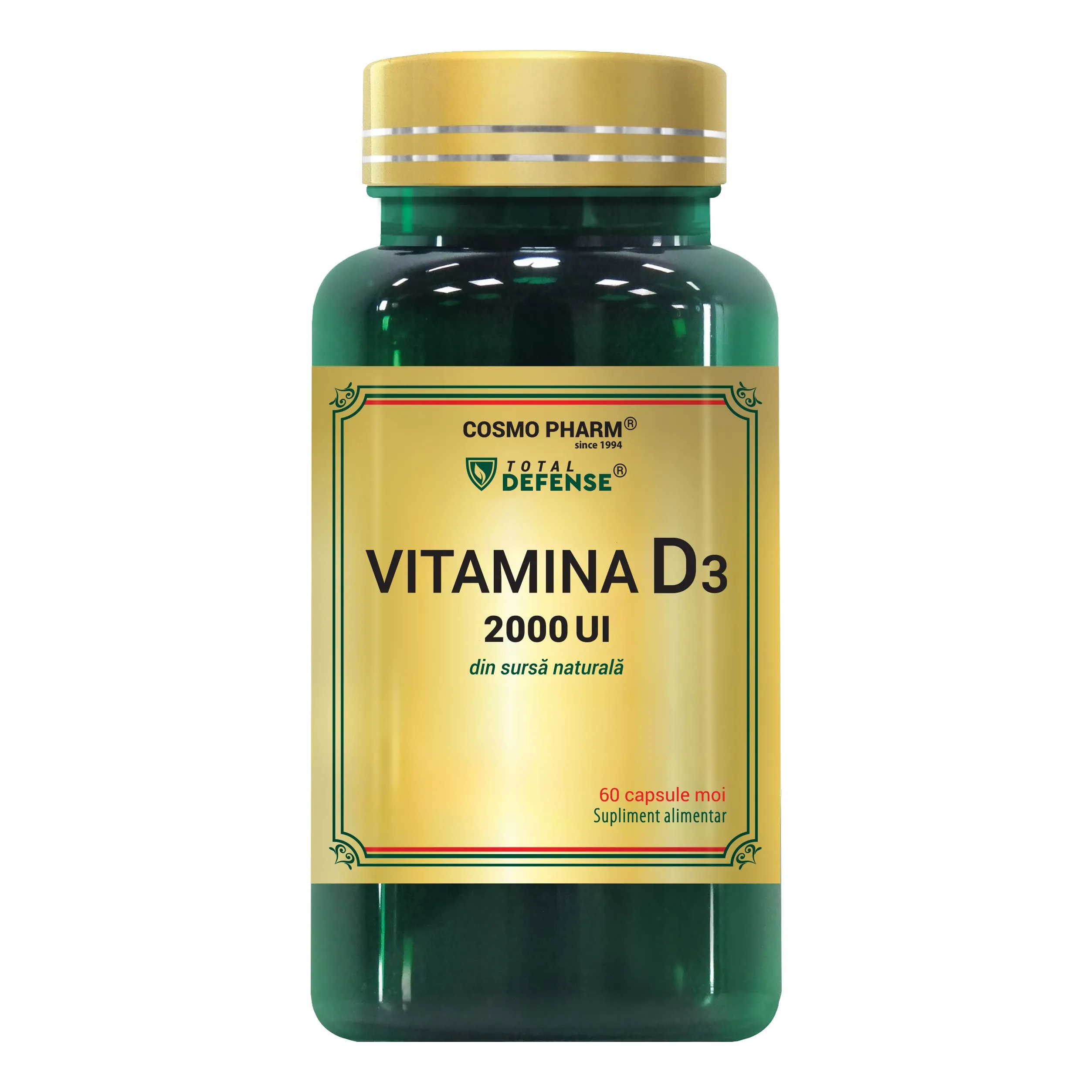 Vitamina D3 2000 UI 60 capsule, Cosmopharm [1]