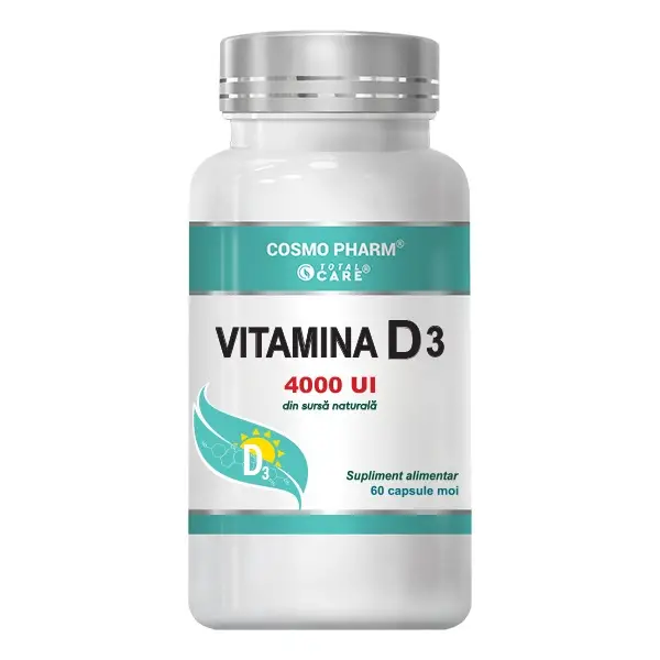 Vitamina D3 4000 UI 60 capsule, Cosmopharm [1]