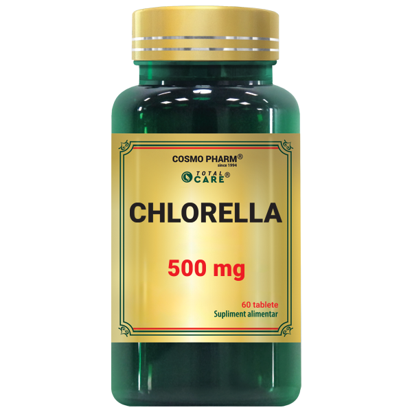Antiinflamatoare - Chlorella 500mg, 60 tablete, Cosmopharm
