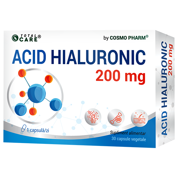Cosmopharm - Acid Hialuronic 200mg, 30 capsule, CosmoPharm