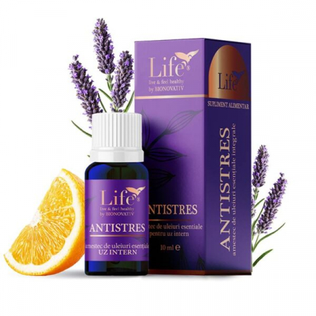 Calm și relaxare, somn odihnitor - Antistres, combinatie de uleiuri esentiale 10ml uz intern, Bionovativ