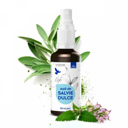 Cosmetice și frumusețe - Apă de salvie dulce 100ml, Bionovativ