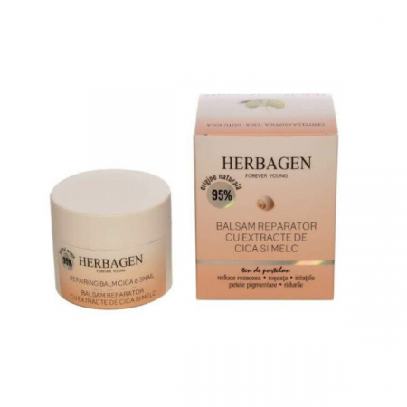 Herbagen - Balsam reparator cu extracte de cica și melc, 50g, Herbagen