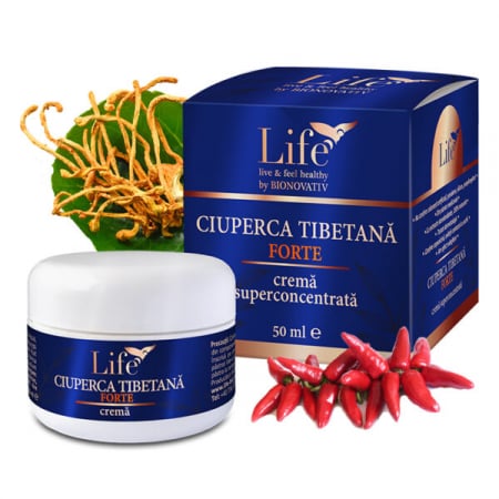 Life-Bionovativ - Ciuperca tibetana forte cremă 50ml, Bionovativ