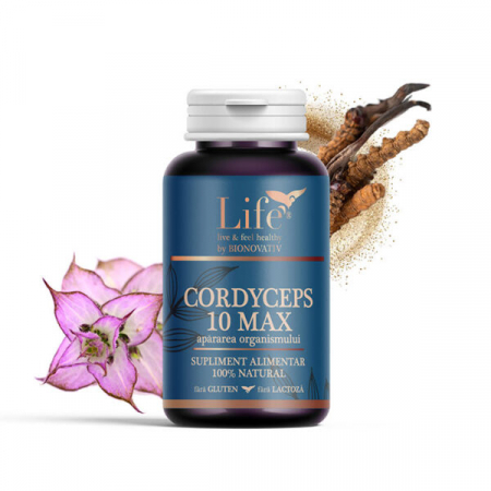 Ciuperci terapeutice - Cordyceps 10 Max, Bionovativ