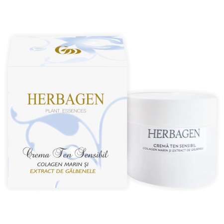 Cosmetice și frumusețe - Cremă colagen marin și extract de gălbenele, 100ml, Herbagen