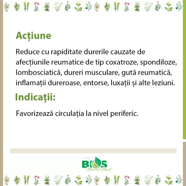 Crema Reuma Forte, Nature Health, 200ml, BIOS Mineral Plant [2]