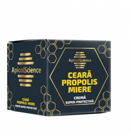 ApicolScience - Cremă super-protectivă cu ceară, propolis și miere 75ml, ApicolScience