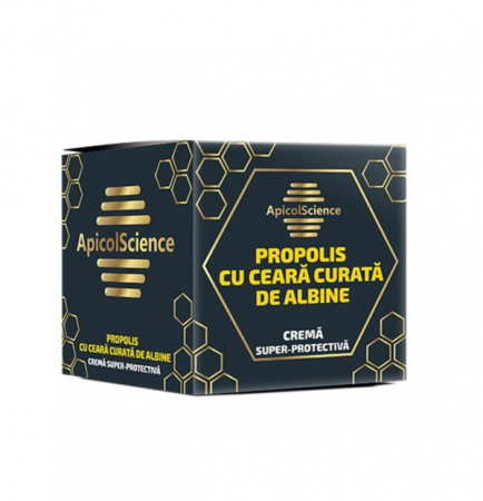 ApicolScience - Cremă super-protectivă de propolis cu ceară curată de albine 75ml, ApicolScience