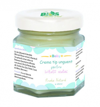 BIOS Mineral Plant - Crema tip Unguent pentru iritatii scutec 45ml, BIOS Mineral Plant