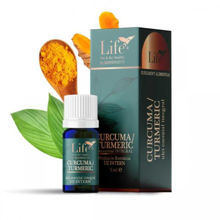 Simple - Curcuma/ Turmeric ulei esential integral 5ml uz intern, Bionovativ