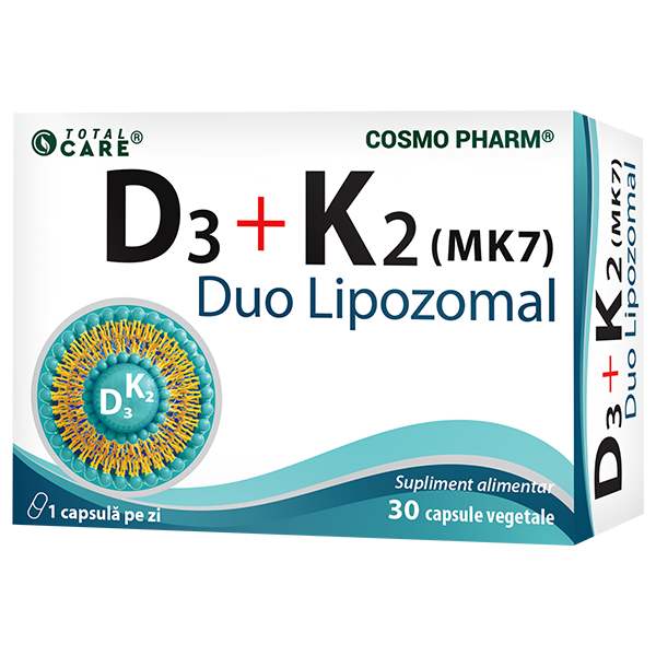 Cosmopharm - D3 + K2 MK7 Duo Lipozomal, 30 capsule, Cosmopharm