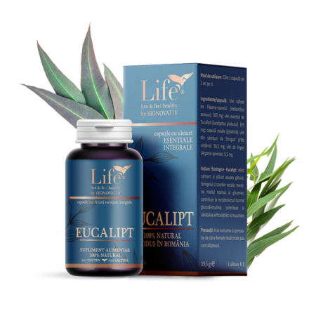 Sistem respirator - Eucalipt 30 capsule cu ulei esential, Bionovativ