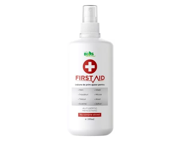 Uleiuri si solutii uz extern, aromoterapie - First Aid lotiune de prim ajutor 100ml, BIOS Mineral Plant