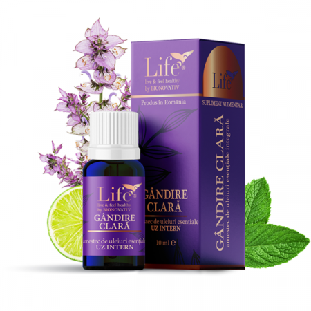 Calm și relaxare, somn odihnitor - Gândire clară, combinatie de uleiuri esentiale 10ml uz intern, Bionovativ