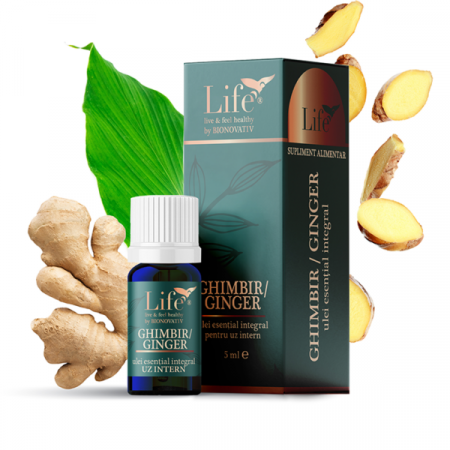 Simple - Ghimbir/ Ginger ulei esential integral 5ml uz intern, Bionovativ