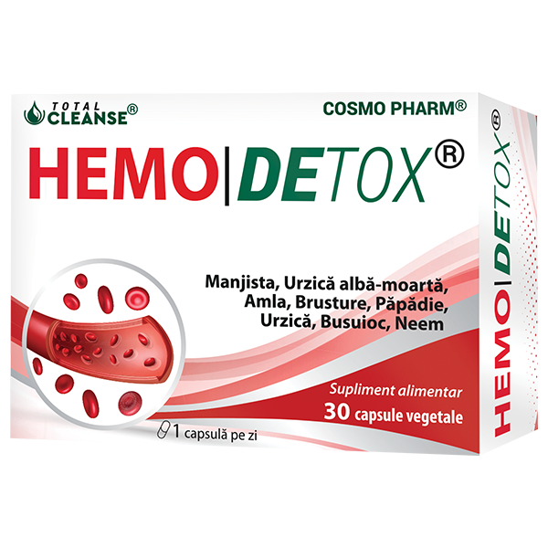 Detoxifiere - Hemodetox 30 capsule, Cosmopharm