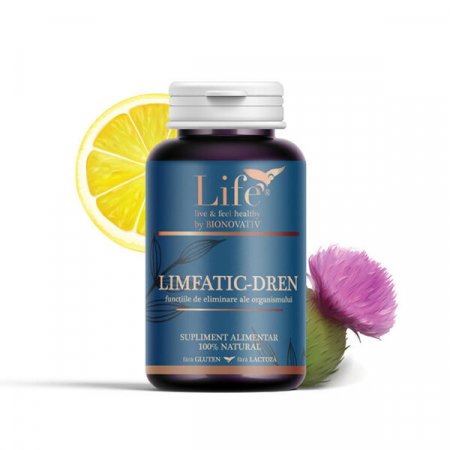 Detoxifiere - Limfatic-Dren 120 capsule, Bionovativ