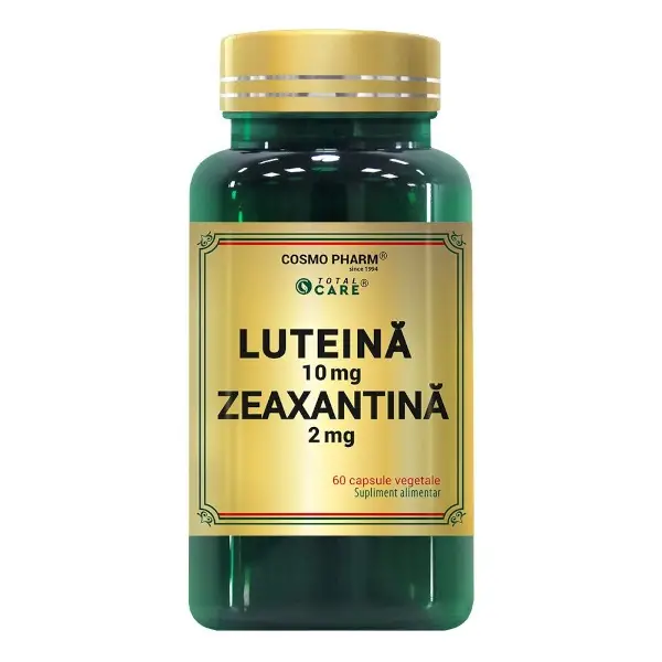 Sănătate oculară - Luteina 10mg Zeaxantina 2mg, 60 capsule, Cosmopharm