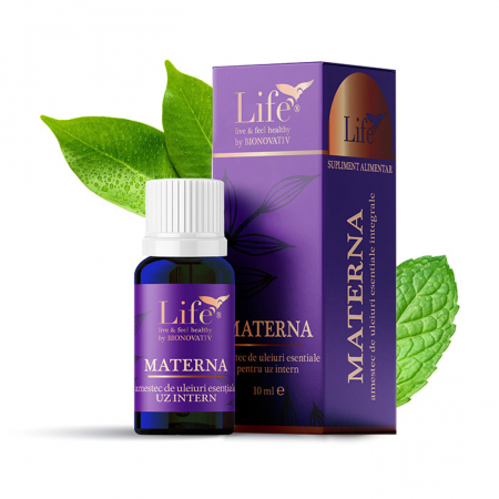 Sistem endocrin - Materna, combinatie de uleiuri esentiale 10ml uz intern, Bionovativ