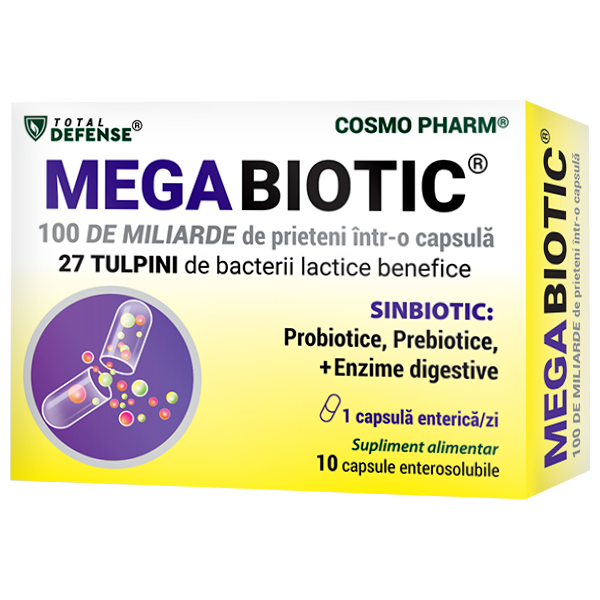 Digestie sănătoasă - Megabiotic 10 capsule, Cosmopharm