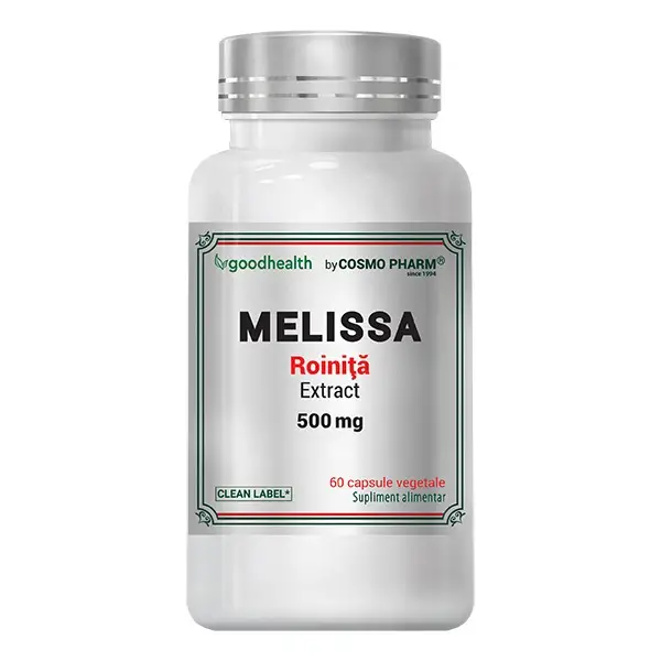 Calm, relaxare și somn odihnitor - Melissa/ Roinita Extract, 60 capsule, Cosmopharm