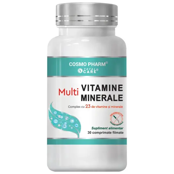 Vitamine și minerale - Multivitamine si multiminerale, 30 comprimate, Cosmopharm