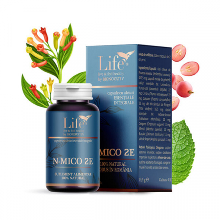 Imunitate - N-MICO2E 30 capsule cu uleiuri esentiale, Bionovativ
