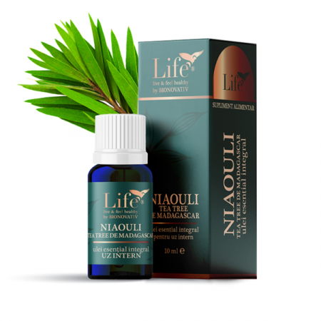 Simple - Niaouli - Tea Tree de Madagascar, ulei esential integral 10ml uz intern, Bionovativ