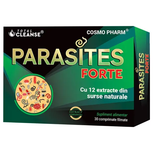 Deparazitare intestinală - Parasites Forte 30 comprimate, Cosmopharm