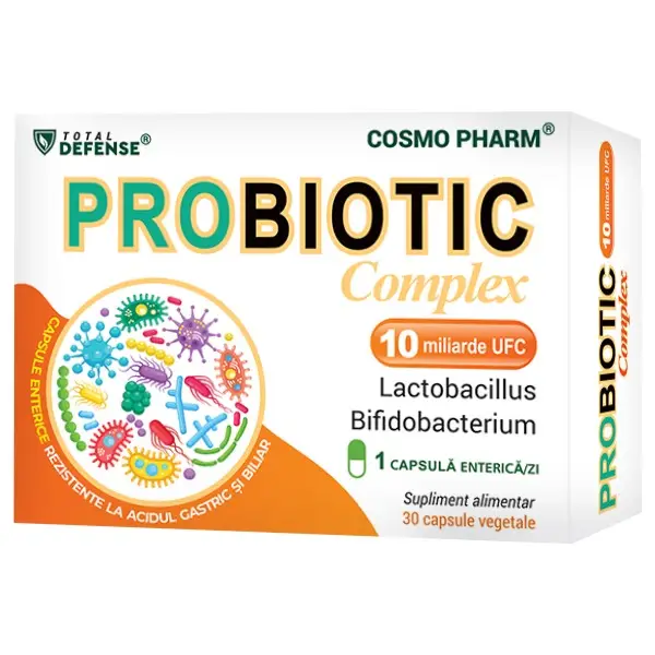 Digestie sănătoasă - Probiotic Complex 10mld UFC 30capsule, Cosmopharm