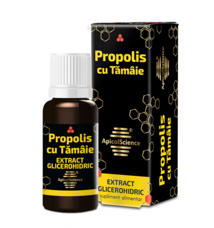 Apicole - Propolis cu Tămâie extract glicerohidric 30ml, ApicolScience