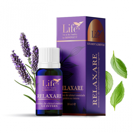 Calm și relaxare, somn odihnitor - Relaxare, combinatie de uleiuri esentiale 10ml uz intern, Bionovativ