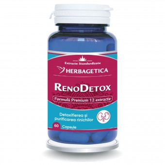 Detoxifiere - Renodetox 60 capsule, Herbagetica