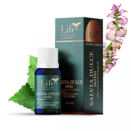 Simple - Salvie dulce/ șerlai ulei esential integral 10ml uz intern, Bionovativ