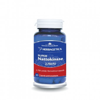 Sănătate cardio-vasculară - Super Nattokinase 2,750 FU, Herbagetica