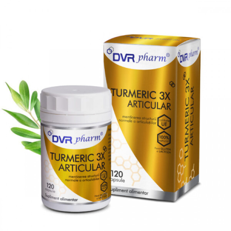 Articulații sănătoase, mobilitate și flexibilitate - Turmeric 3X Articular, DVR Pharm