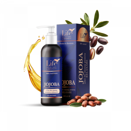 Uleiuri si solutii uz extern, aromoterapie - Ulei de masaj pentru relaxare Jojoba 200ml, Bionovativ